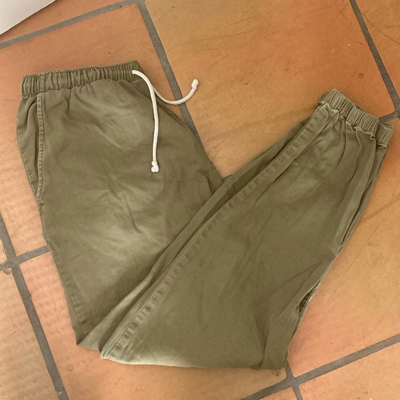 Mollusk Surf Shop Jeffrey Pants - Faded Mash Green, size M - Picture 1 of 5